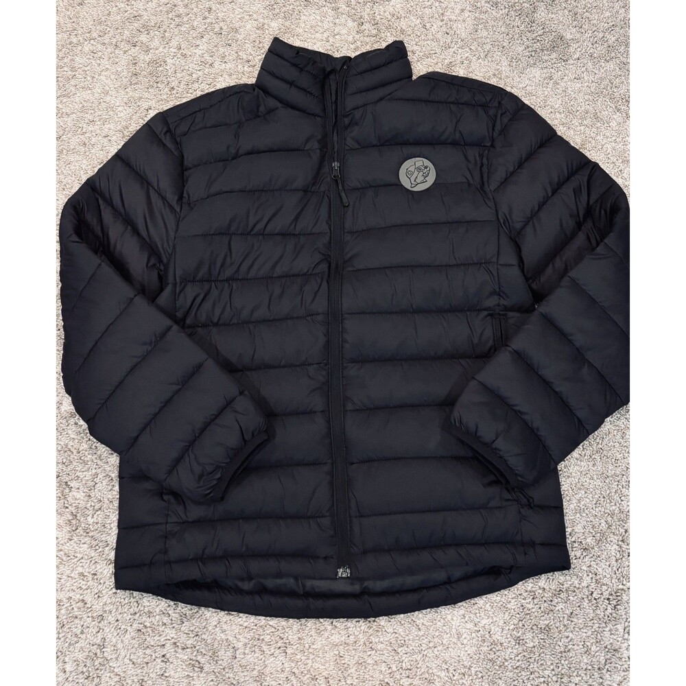 Buc-ee's Puffer Jacket Women’s Size SM black full zip EUC